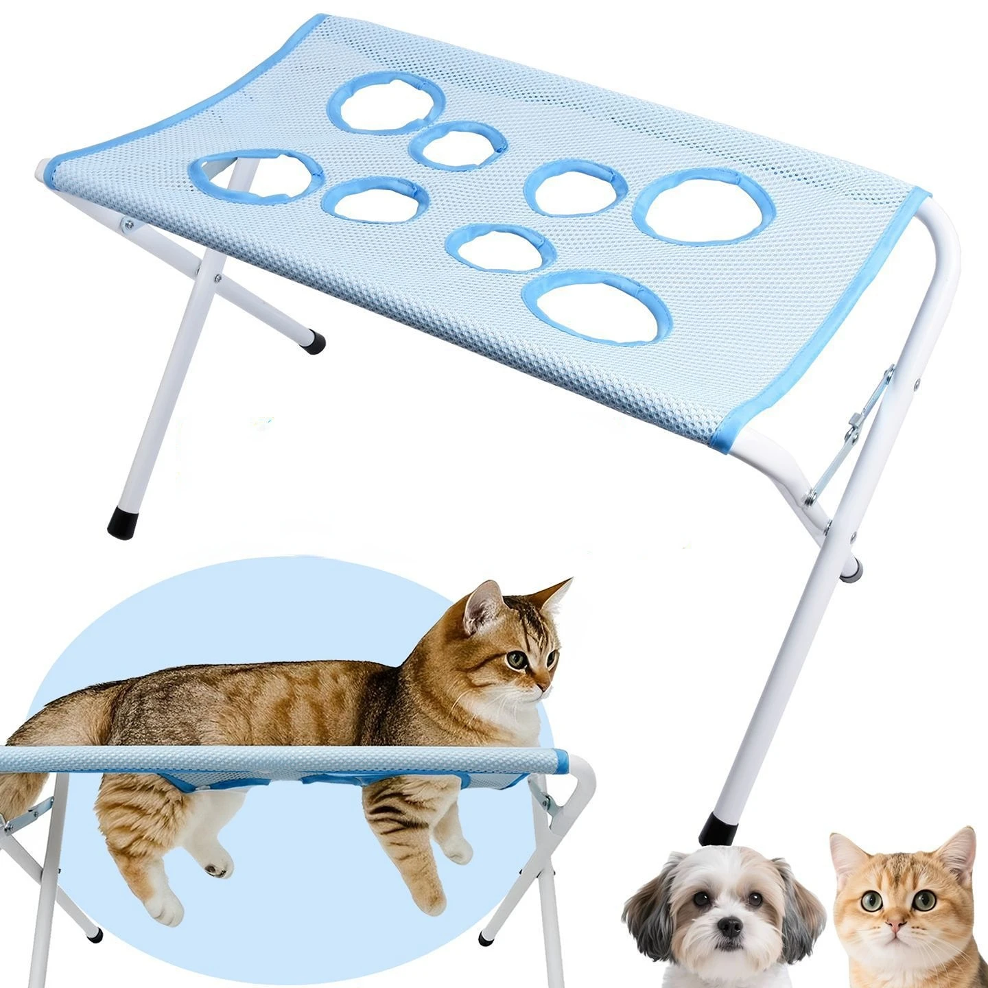 

Multifunctional Cat Dog Grooming Hammock Quick Dry Bathing Rack Safe Restraint Tool For Cat Dog Nail Clipping Pet Grooming Tools