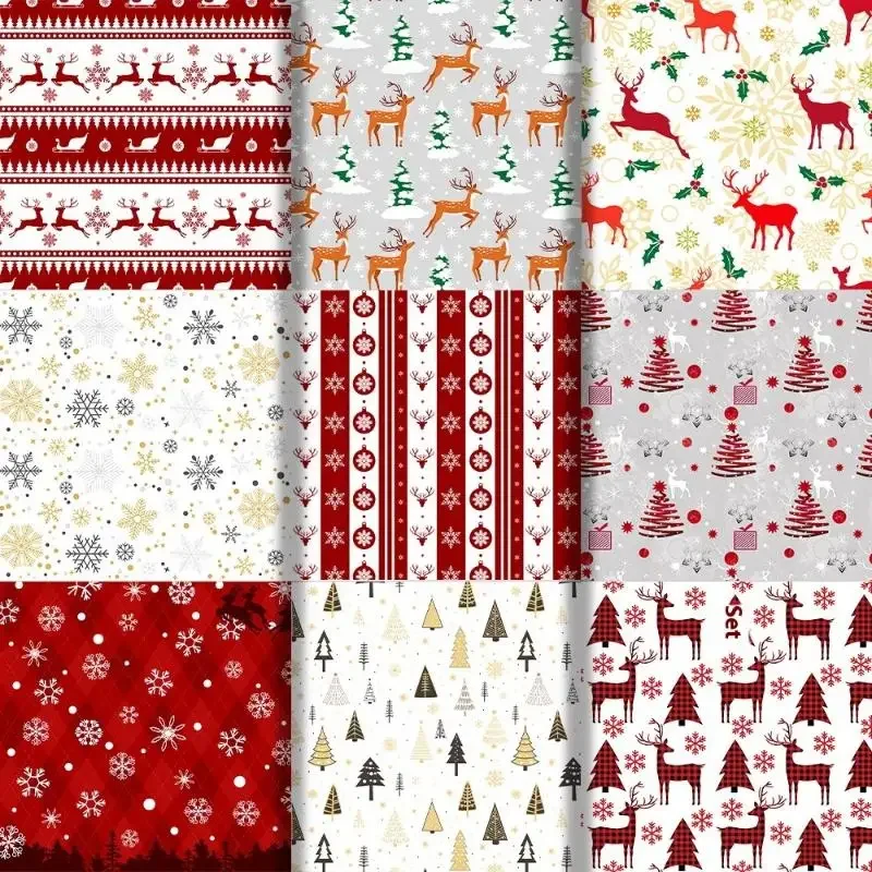 

1 Sheet Of 19.68x27.56 Inches Christmas Gift Wrapping Paper Can Be DIY Wrapping Paper Suitable For Holiday Christmas