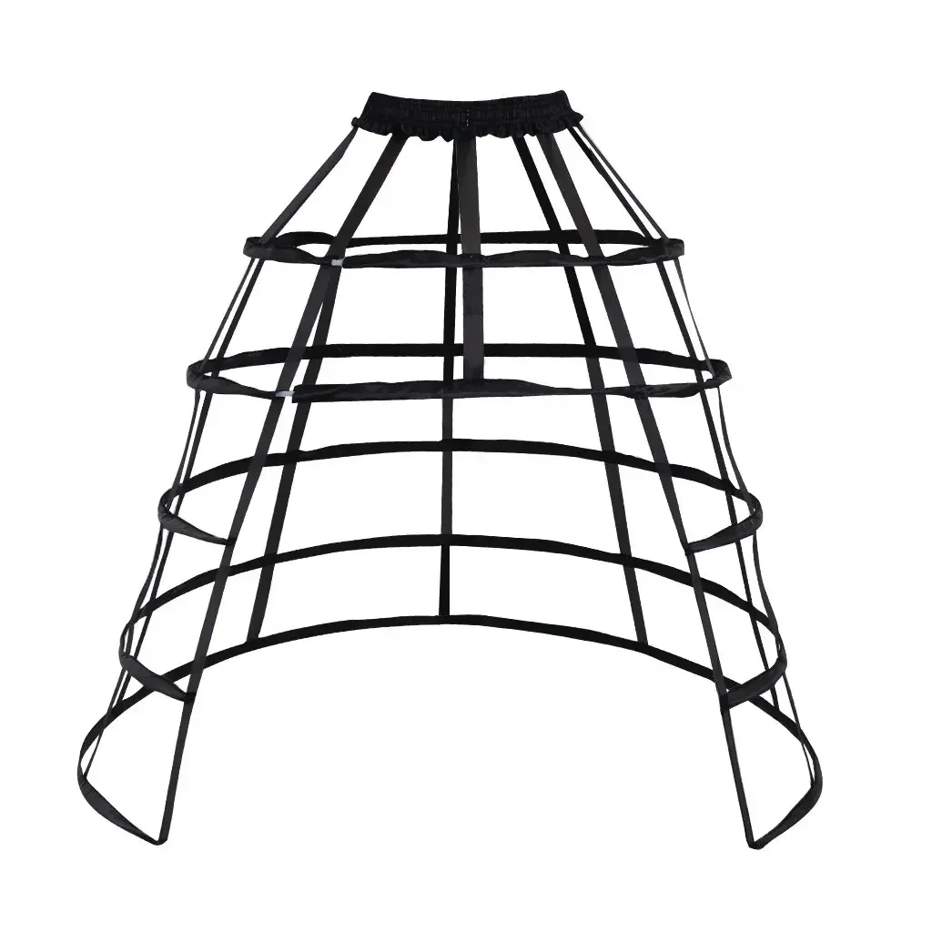 Women's Rare Vintage Cage Pannier 5 Hoop Skirt Victorian Bustle Petticoat  2024