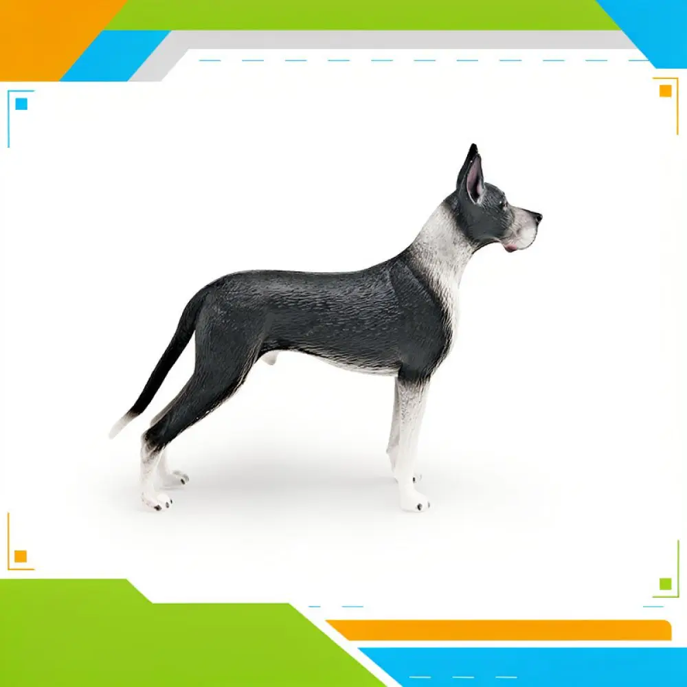 Detailed Miniature Dog Figures PVC Animal Statues Shiba Inu German Shepherd Tibetan Mastiff Great Dane Basset Hound Science Toys