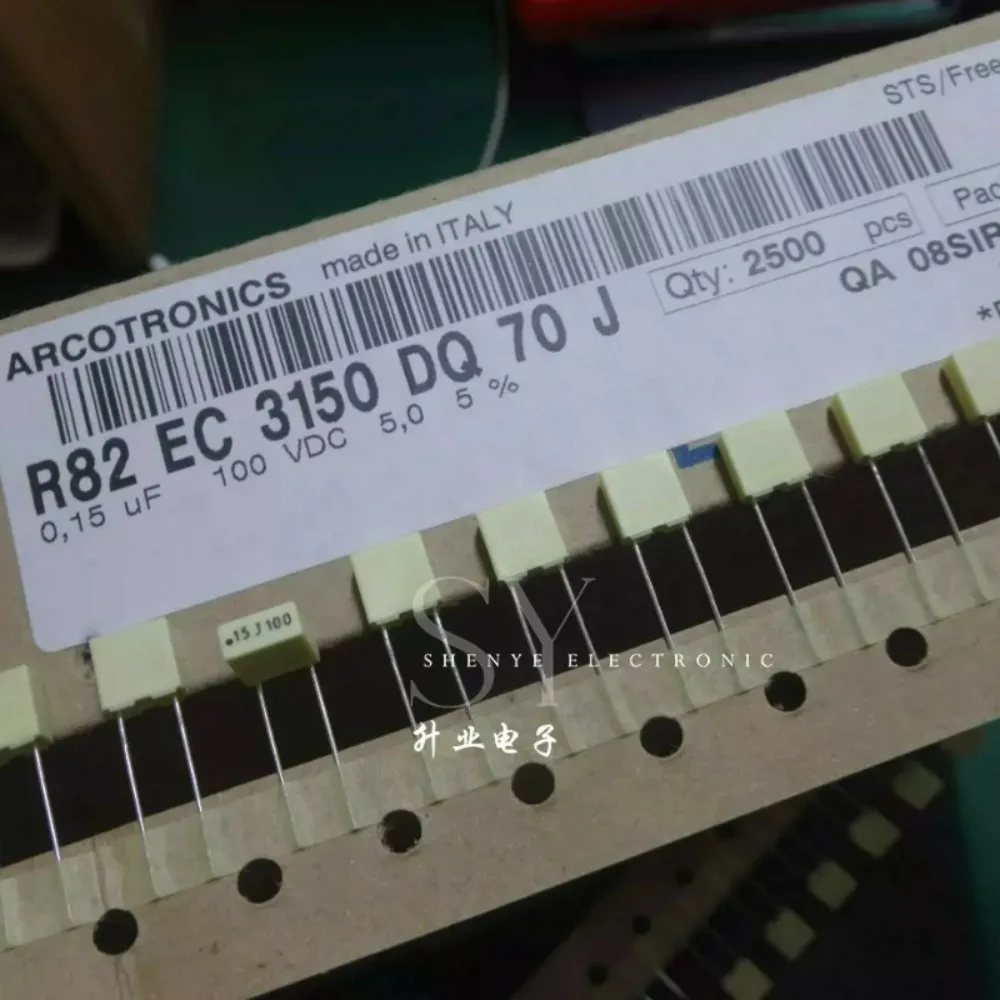 10pcs/lot AV R82 0.15uf 100V 150nf u15 154 J Brand New 5mm General Purpose Metallized Polyester Film Capacitor R82EC3150DQ70J