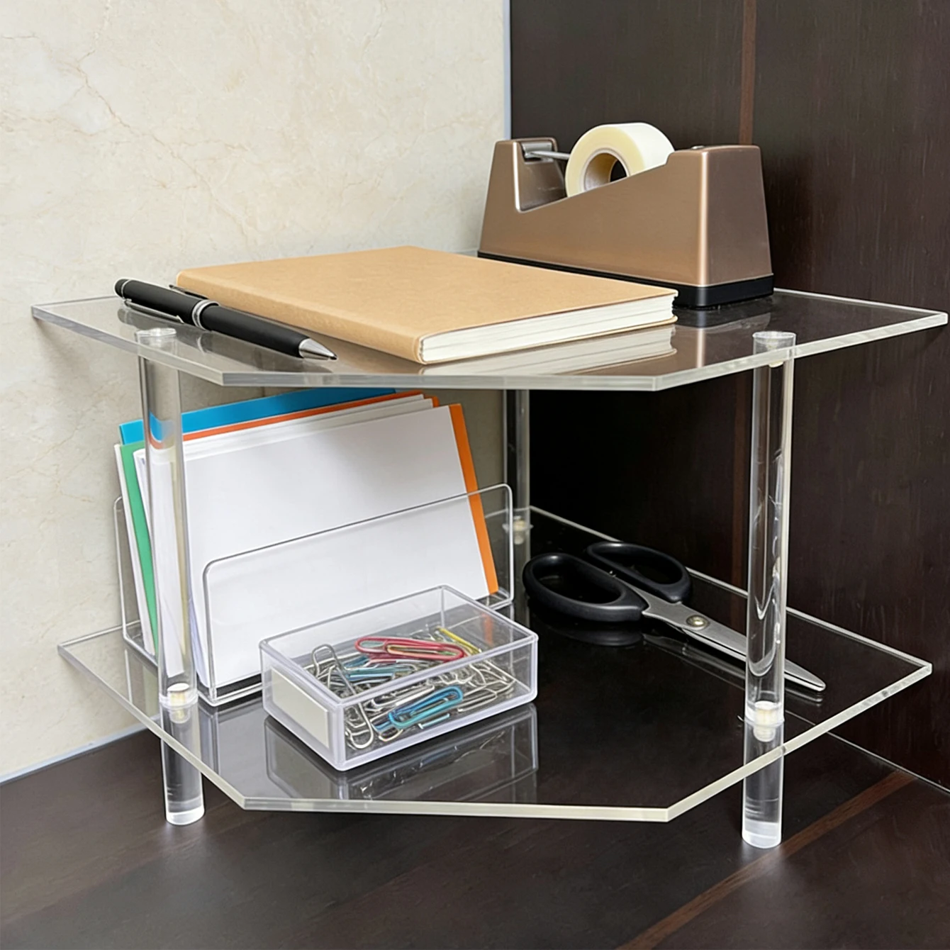Desk Corner Storage…