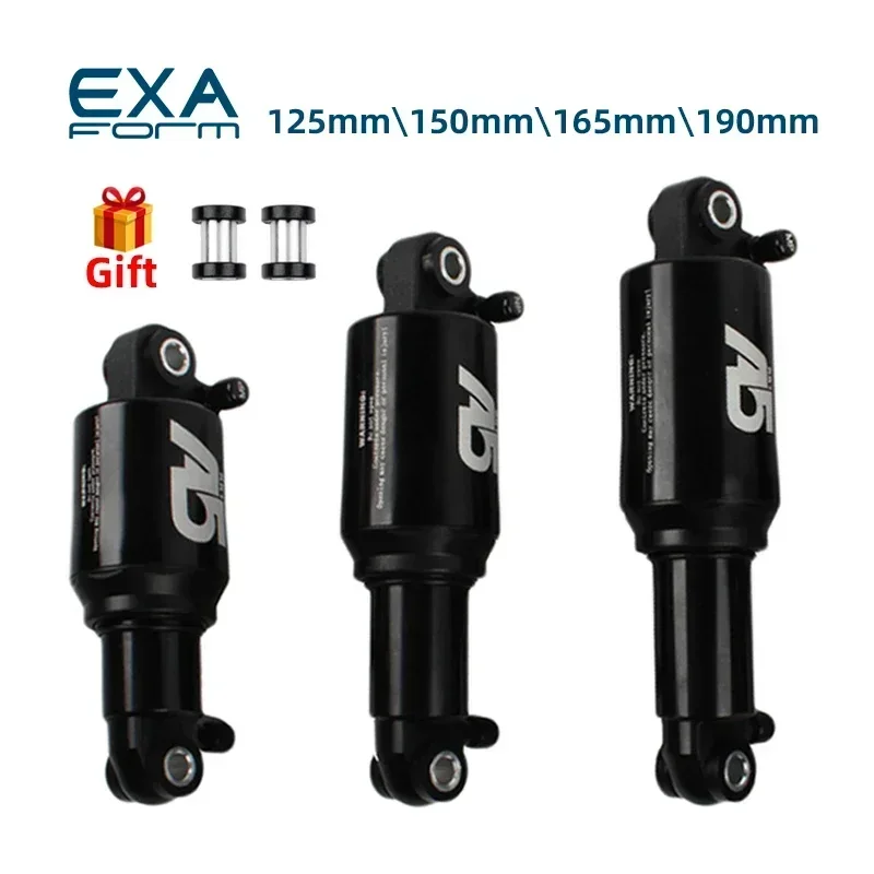 

EXA KS A5 Dual Solo Air Rear Shock absorber 125 150 165 190mm RE RR1 Double Air Chamber Pressure Rear Shock Absorber MTB Bike