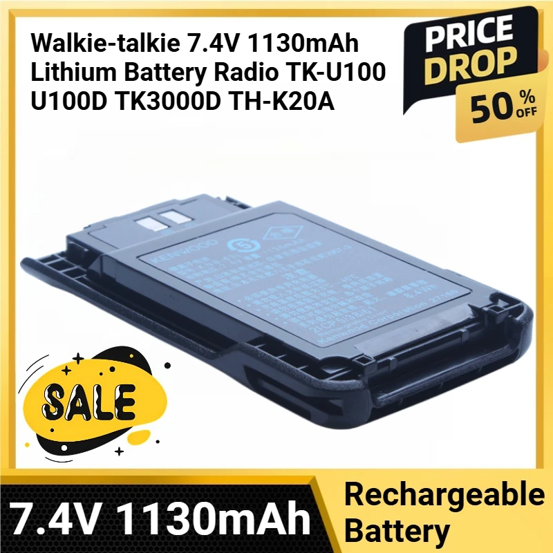 

New KNB-63L BATTERY Compactible Walkie-talkie 7.4V 1130mAh Lithium Battery Radio TK-U100 U100D TK3000D TH-K20A