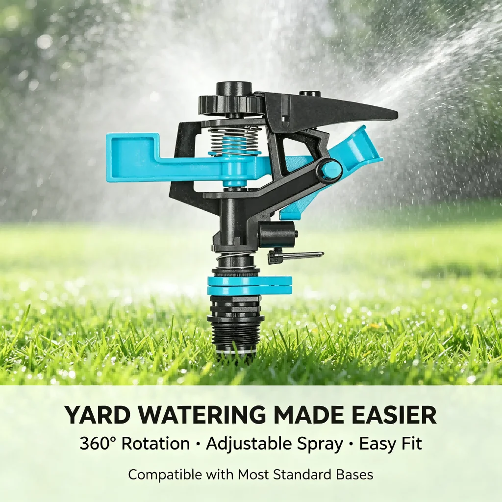 For outdoor Lawn Irrigation Sprinkler with 360 Degree Auto Rotation for Roof Cooling Wide Coverage 24m Diameter