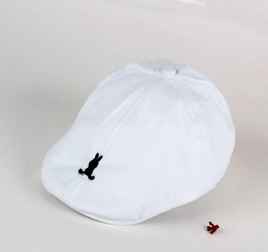 Baby Boy Hat Pure Color Striped Peaked Cap