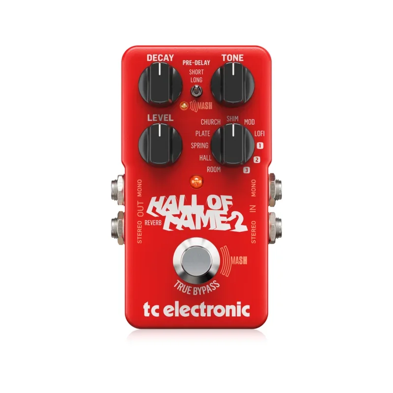 TC HALL OF FAME 2 Iconic Reverb Pedal True Bypass Allows Clarity And Zero High-End Loss