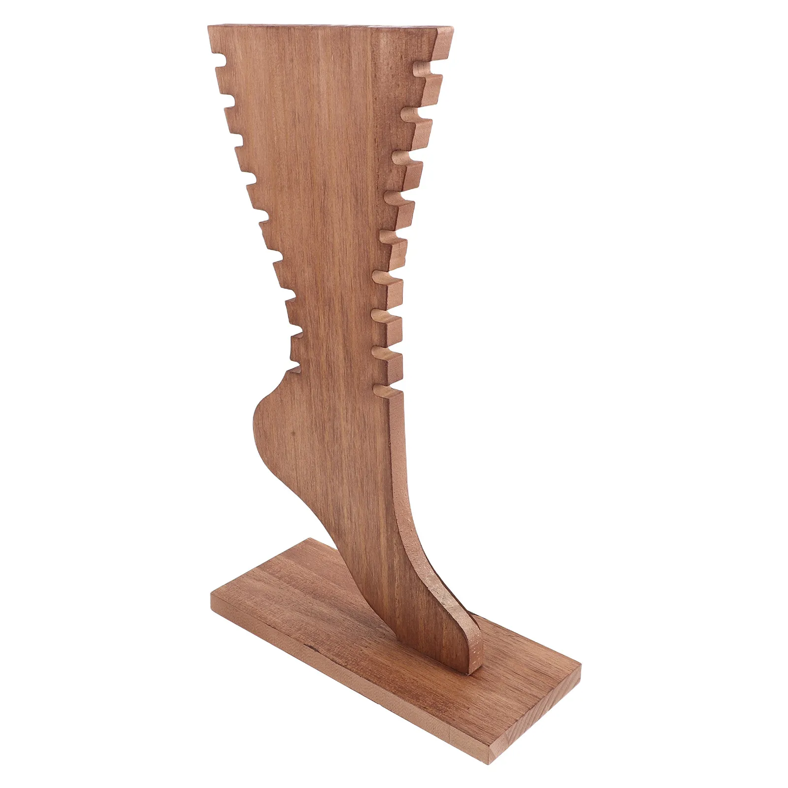 Wooden Anklet Display Stand Jewelry Mannequin Rac Foot Shaped Jewelry Holder Boutique Display for Anklets Ankle Bracelets
