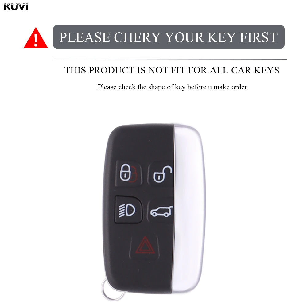 Soft TPU Car Key Case Cover Holder Fob For Land Rover Range Rover Evoque Sport Freelander Discovery Velar For Jaguar XE XF XJ view 2