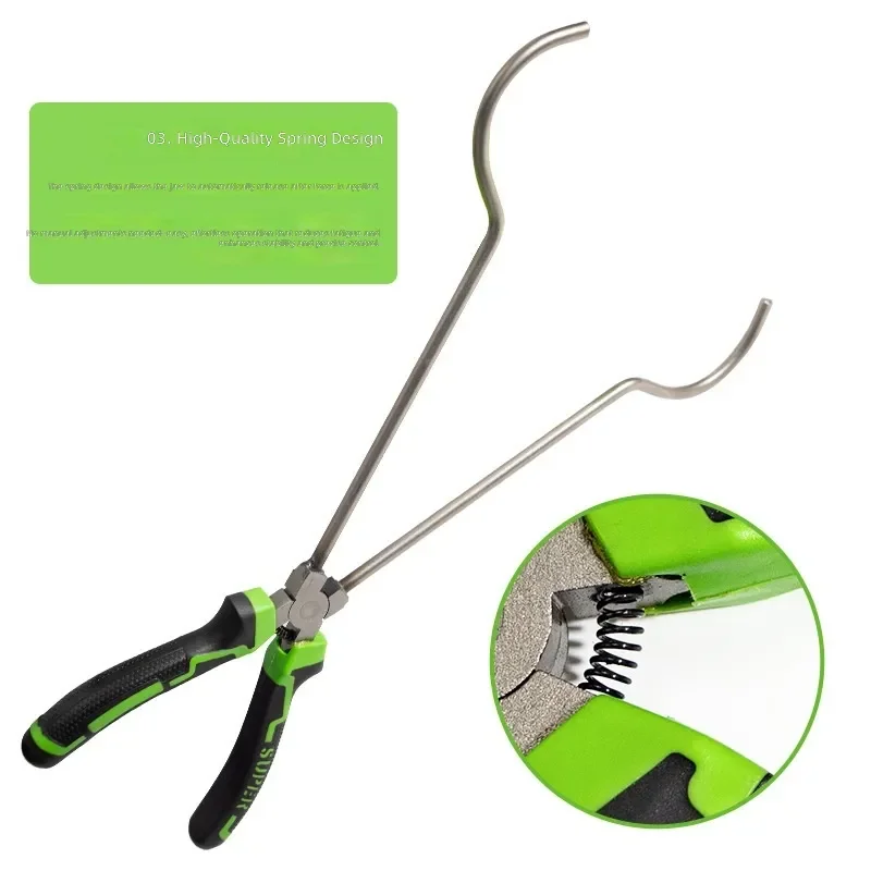for Crucible Pliers for Gold Melting Furnace Plastic Long Handle High Temperature Resistant Anti-scalding Anti-skid Muffle