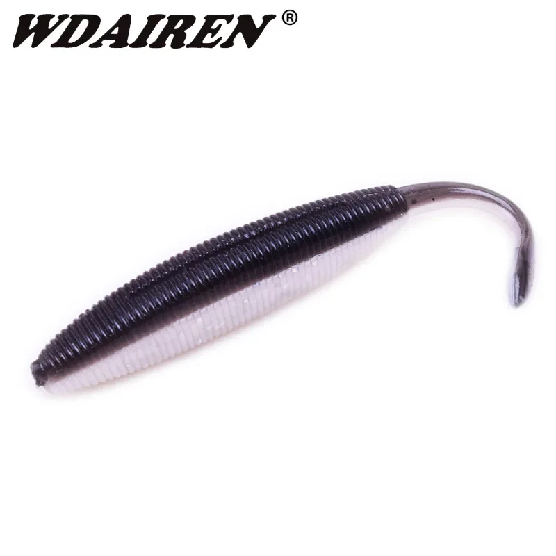 

6 Pcs Shad Fishing Lure Easy Shiner Jigging Wobblers 10cm 4.7g Soft Bait Carp Fishing Paddle Single Tail Silicone Lures