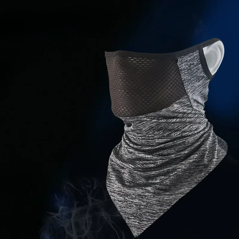 

Спорт на открытом воздухе, повседневная унисекс, походная сетка для верховой езды, висячие уши, ветрозащитная маска для рыбалки из ледяного шелка