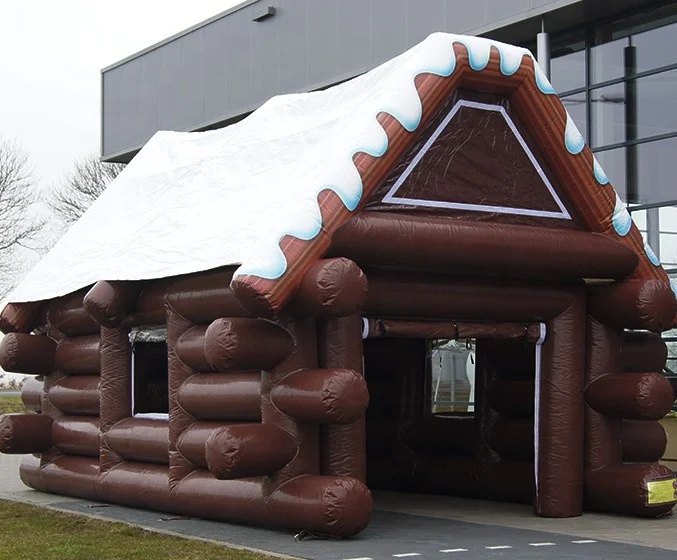 

Hot Sale Winter Inflatable Cabin Tent, Outdoor Inflatable Log Cabin Tent House, Inflatable Ski Cabin for Event