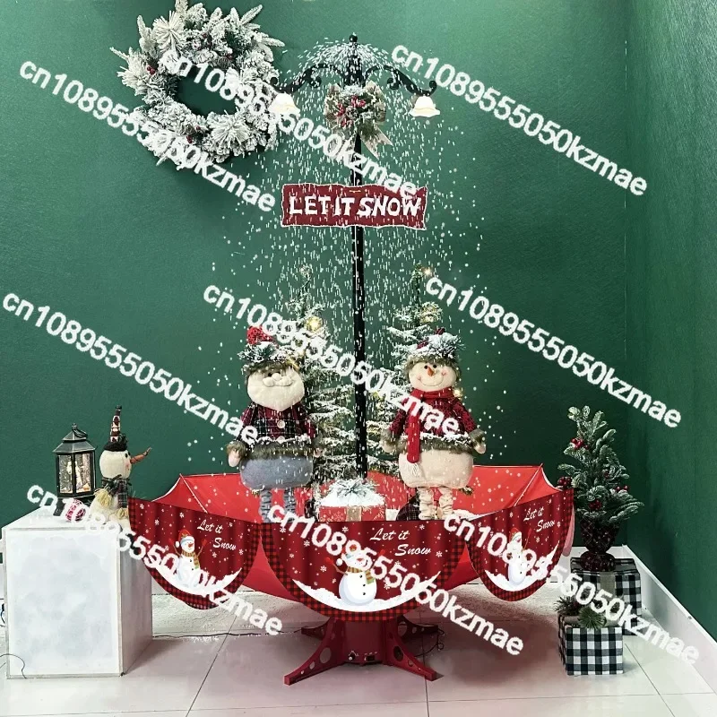 

Natal Albero Di Natale Alpo De Navidad's Luxury Snowy Christmas Tree with Lights and Music