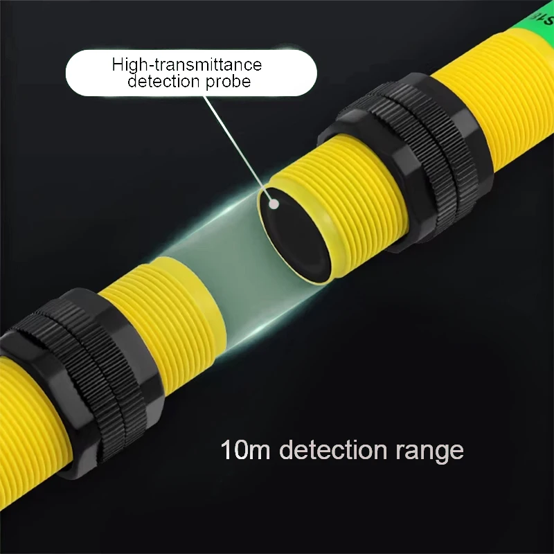 M18 Photoelectric Sensor Infrared Switch Distance 10m, PNP/NPN NO+NC Through Beam Type Special For Car Washing Machine
