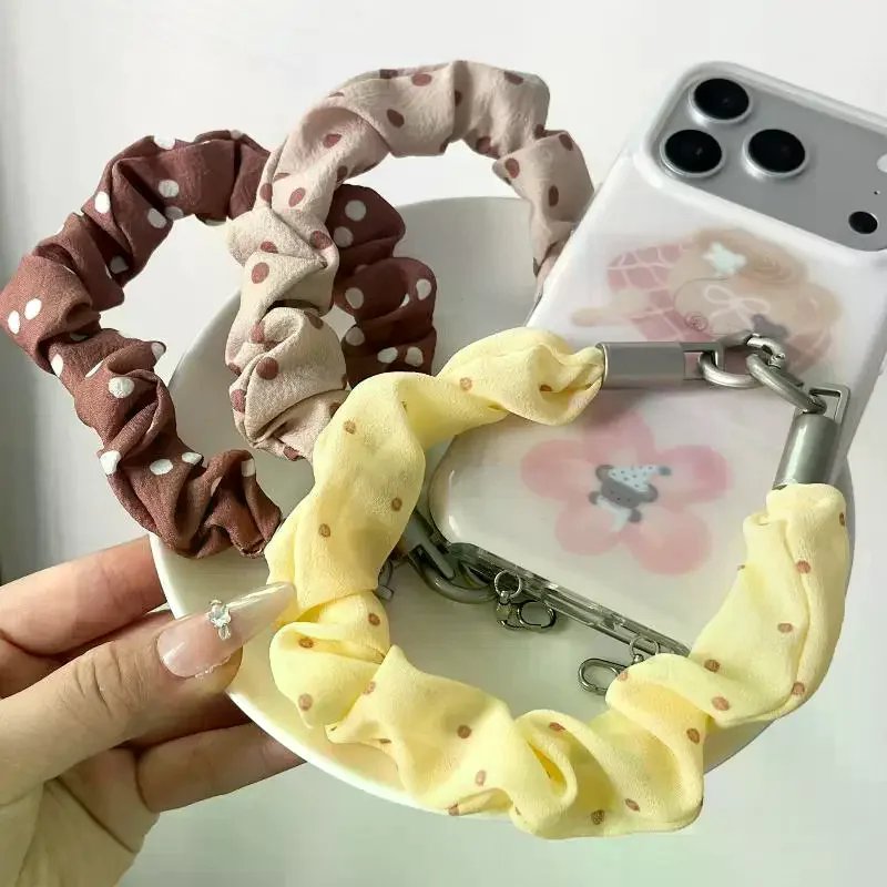 Short Floral Print Phone Wrist Strap Anti-Loss: Tether Hand Lanyard Cell Dropping Safety Wristlet Keychain