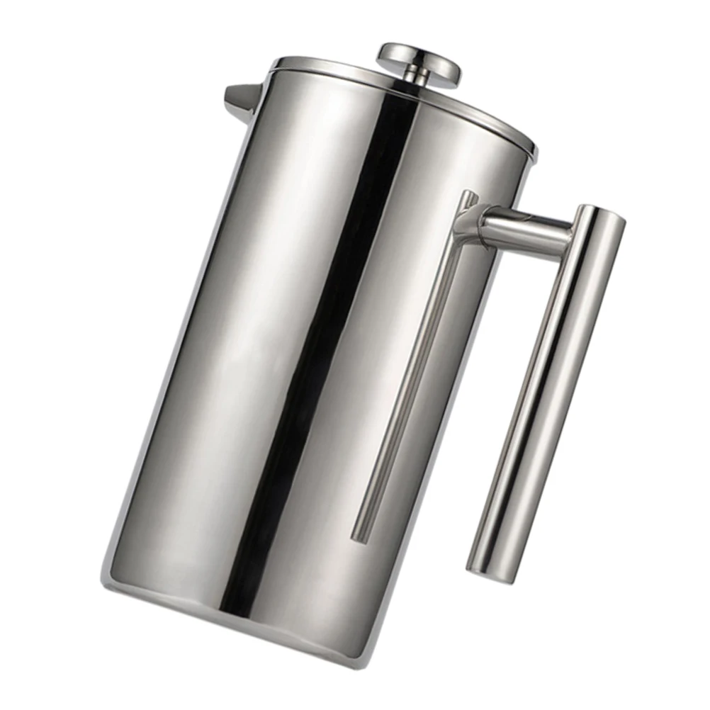 

Stainless Steel Pressing Pot Coffee Filtration Teapot Heat Resistant Filter Makers Machine Strainer Fashion