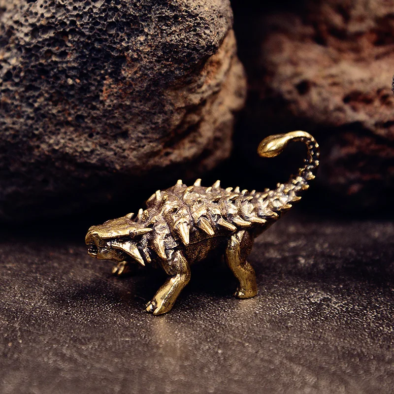 Brass Armor Dragon Ornament Jurassic Crafts Living Room Office Home Creative Decoration Desktop