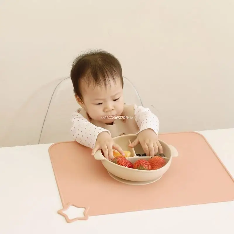 Placemats Kids Silicone Eating Table Mats Table Mats Flexible Baby Mats for Toddlers Child