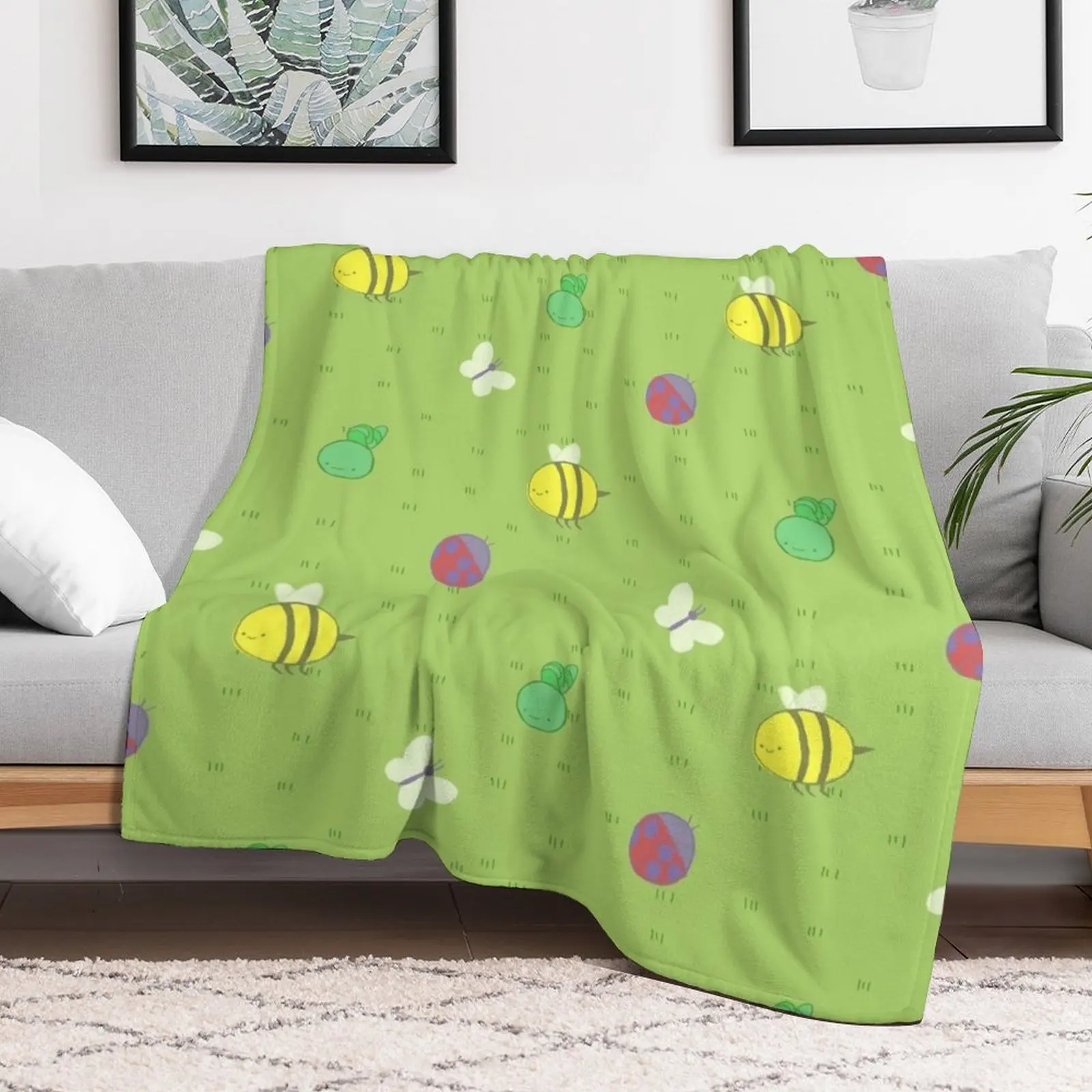 Adventure Time? end credits pattern Throw Blanket For Decorative Sofa Bed Fashionable Tourist Blankets