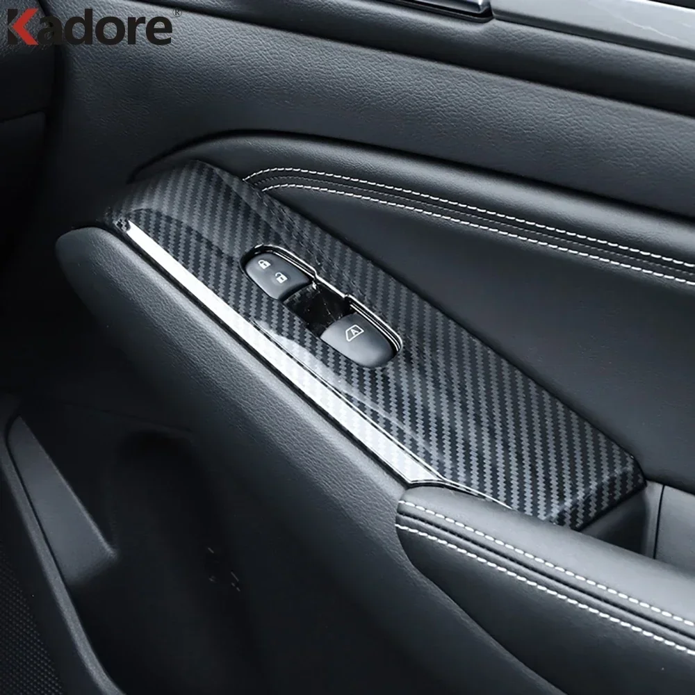 For Nissan Altima 2019-2022 2023 2024 2025 Door Armrest Panel Frame Window Lift Switch Button Cover Trims Interior Accessories