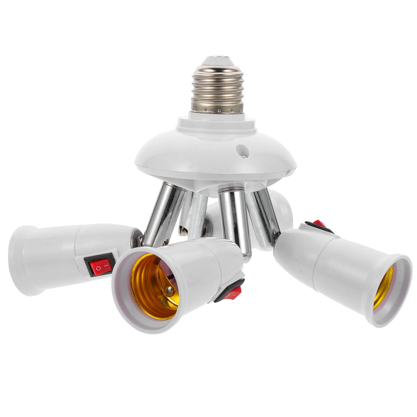 

E27 Адаптер цоколя для лампы, вращающийся на 360 градусов, 200c, огнестойкий для светодиодных ламп, решения для освещения домашней библиотеки, цоколь для лампочки