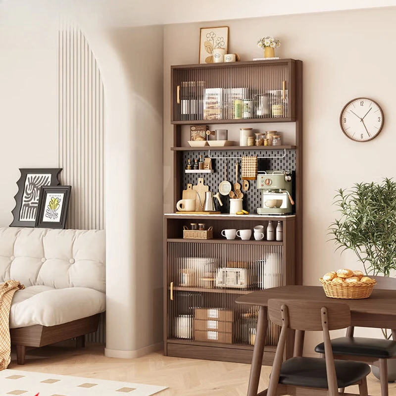 

dining side cabinet, integrated against the wall, living room thin cabinet