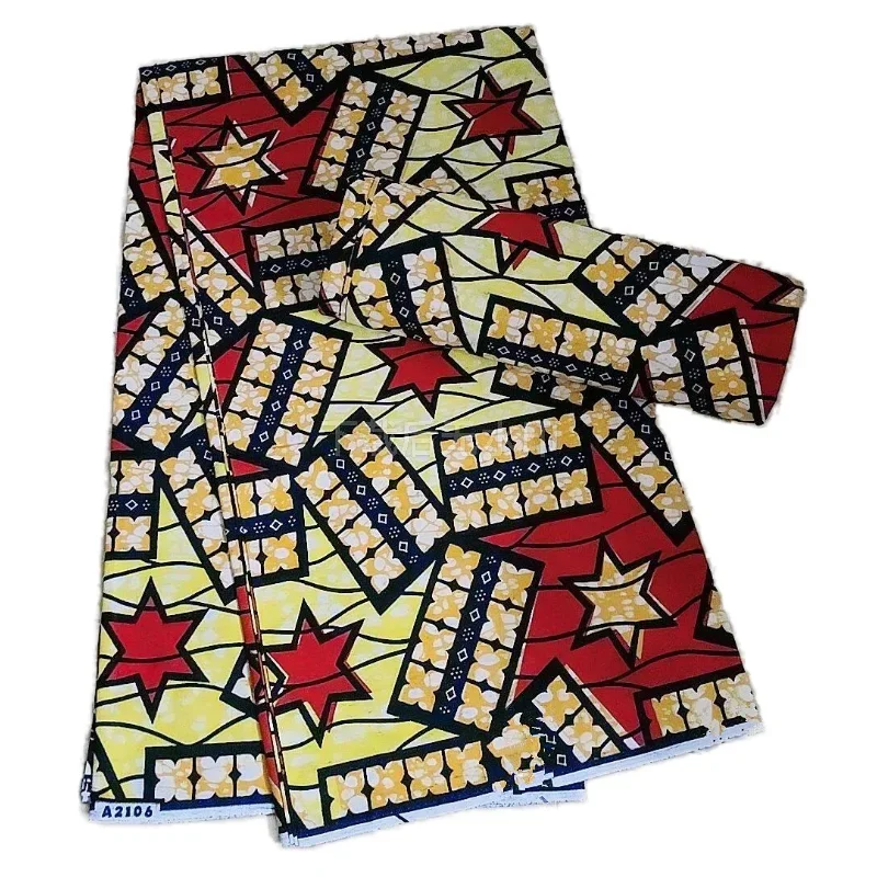 Hot Sale 100% Cotton Wax African Real African Cotton Wax Veritable African Print Fabric For Party Dress