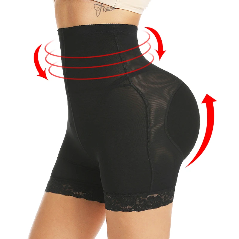 Culotte de contrôle du levage des fesses pour femme, faux short, rehausseur de hanche rembourré, sous-vêtement amincissant, vêtements en saillie pour femme, sablier