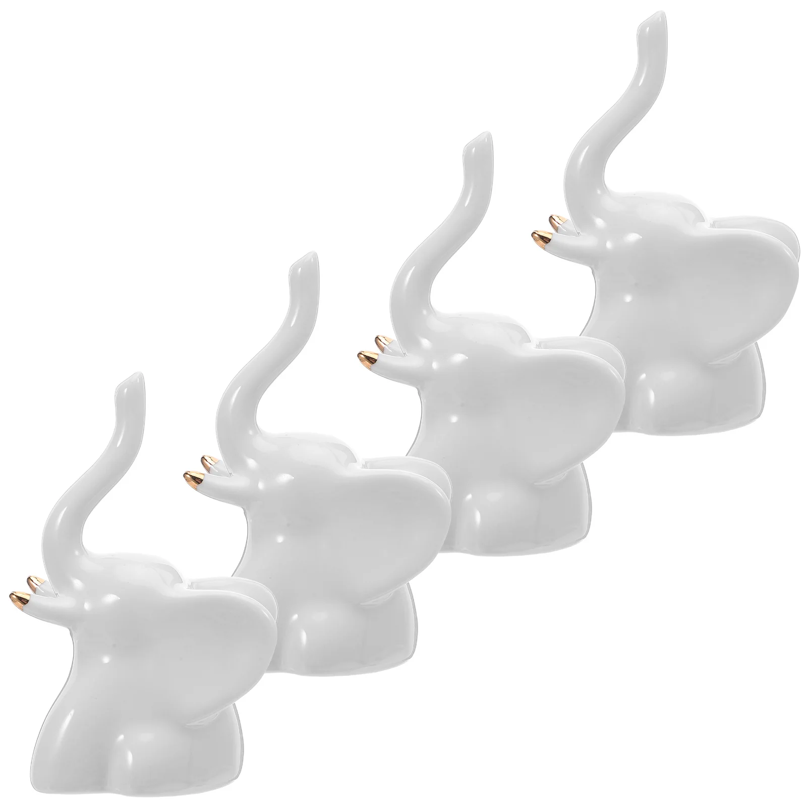 

4 шт., керамические чехлы на болты для унитаза со слоном, декоративная винтовая крышка, колпачки для напольных болтов, аксессуар для ванной комнаты, легко чистится