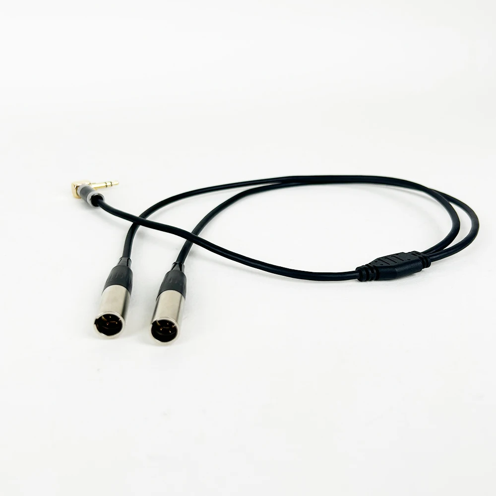 Podwójny mini 3-pinowy kabel XLR męski i żeński do 3,5 mm 1/8\