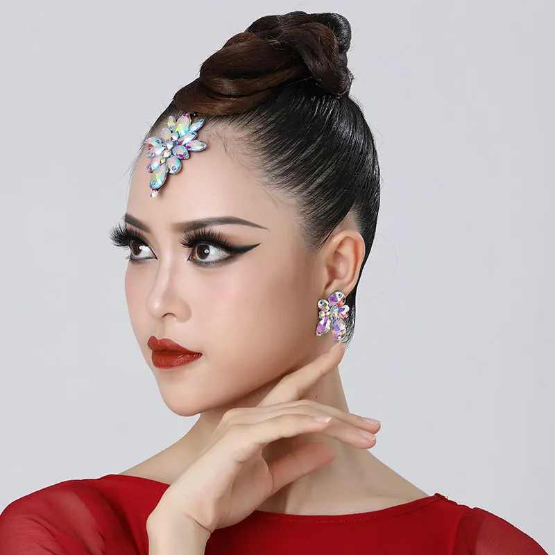 Doubl Latin Dance Special Headwear Fashion Elegant Dance Accessories Female Moden Dance Accessories Special Hair Accessories