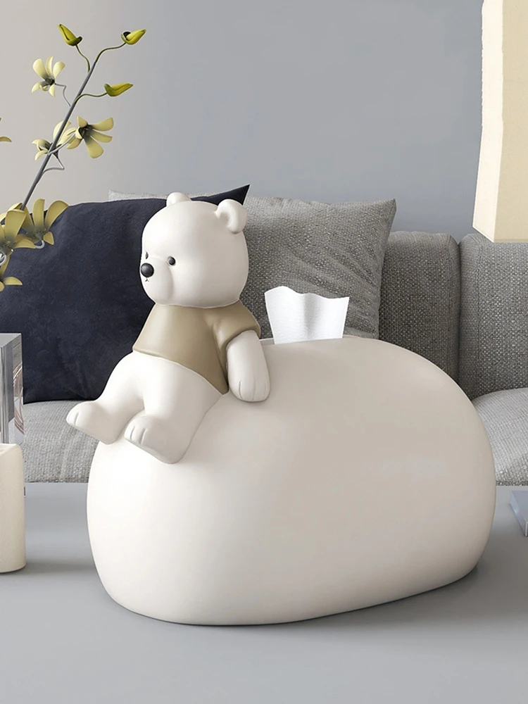 

Room Decor Vigorous Bear Statues Tissue Box Table Decor Nordic Creative Home Decor Living Room Cartoon Figurines Birthday Gifts