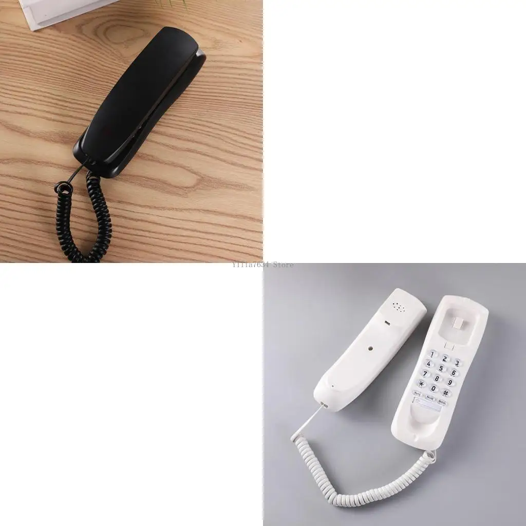 Landline Wall Fixed Telephone with Speed Dial- Memory Buttons Wall Phone