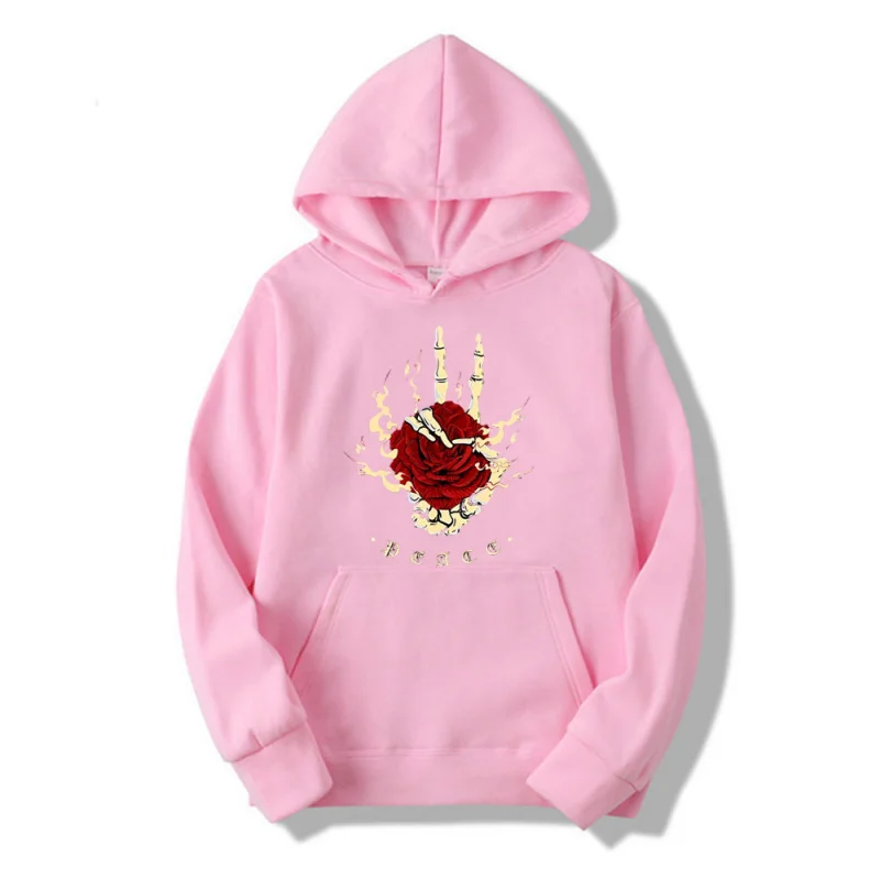 2025 fashion trend casual loose high-quality skull print unisex sweatshirt