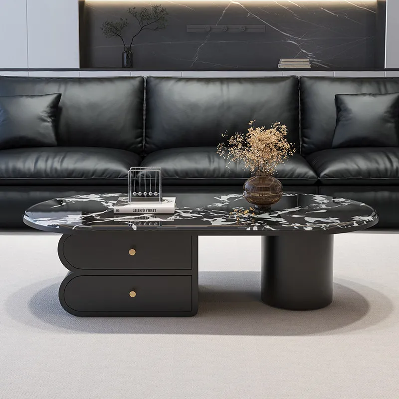 Modern Luxury Side Table Living Room Storage Designer Organizer Drawers Writing Coffee Table Moving Couchtisch Home Furniture