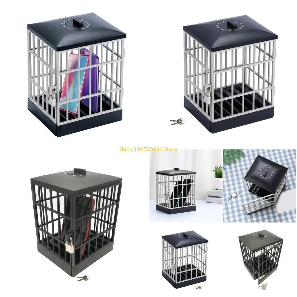 

K0EA Timers Phone Jail Lock Box Secure Storage Plastic for Classroom Home Office concentrate