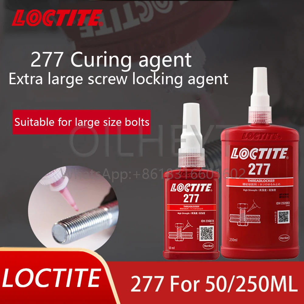 Loctite 277 Screw Curing Agent Metal Thread Locking Agent High Strength Anti-loosening Large Size Screws Anti-seismic Impact