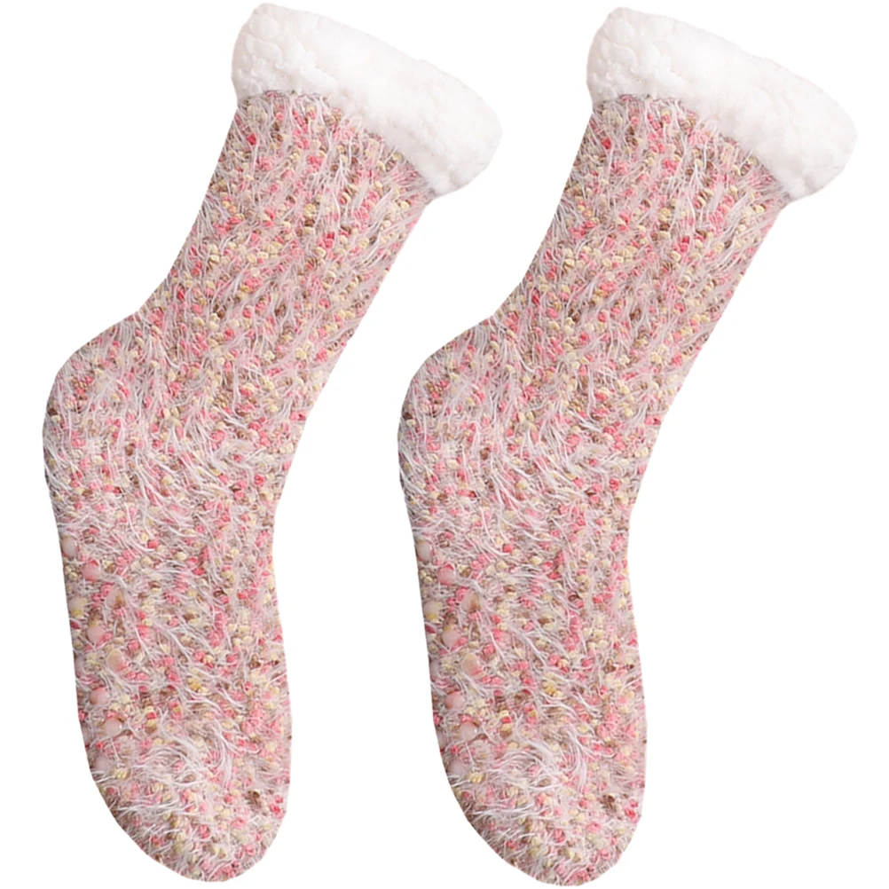 

Thermal Socks Winter Warm Socks Slipper Socks for Women Fuzzy Bed Socks Nonslip Floor Socks Premium Polyester Gift Idea