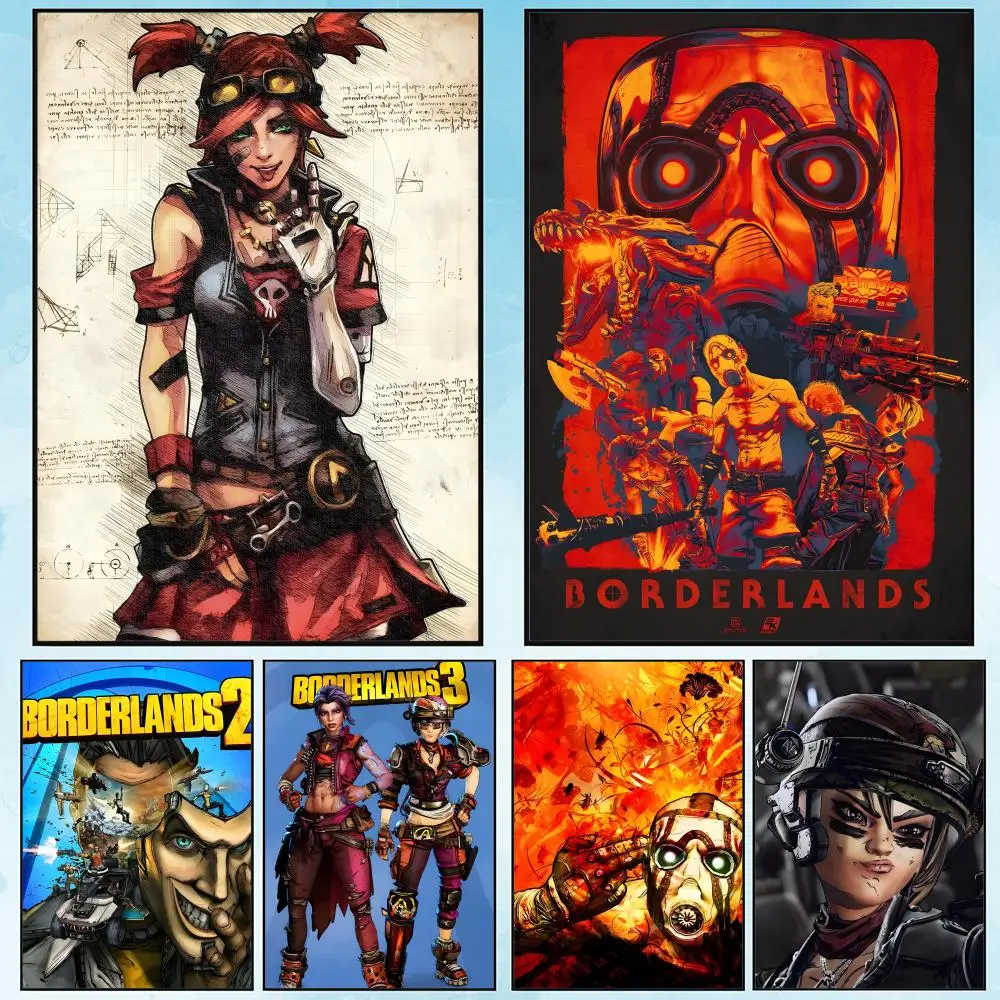 

Game B-BORDERLANDS 5 singer Poster Poster Waterproof HD Wall Art Decal Self-Adhesive Aesthetic Decor for Home Living
