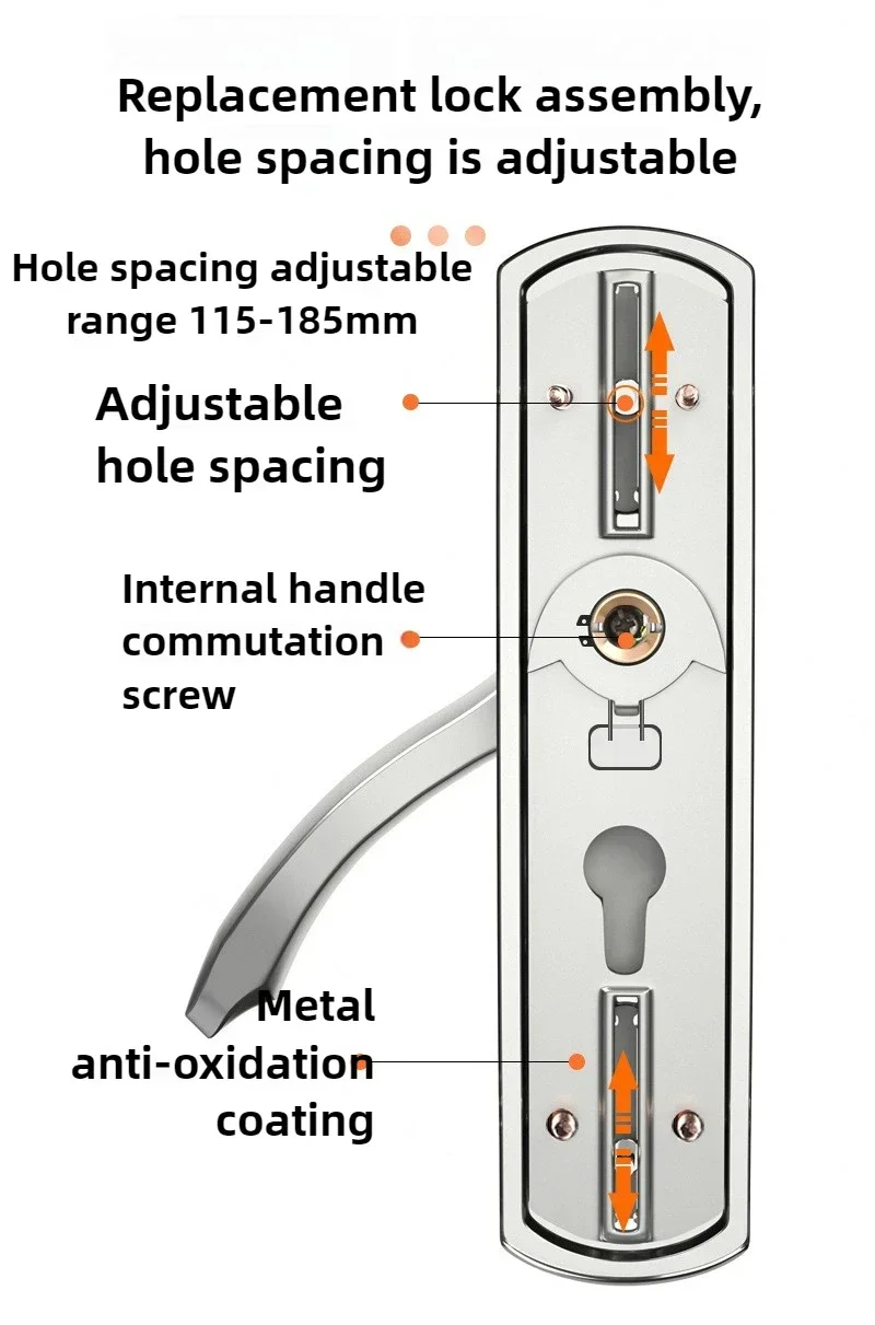 Apartment Room Wood Door Lock Set House House Interior Door Bedroom Furniture Security Lock For Home Doors With Key
