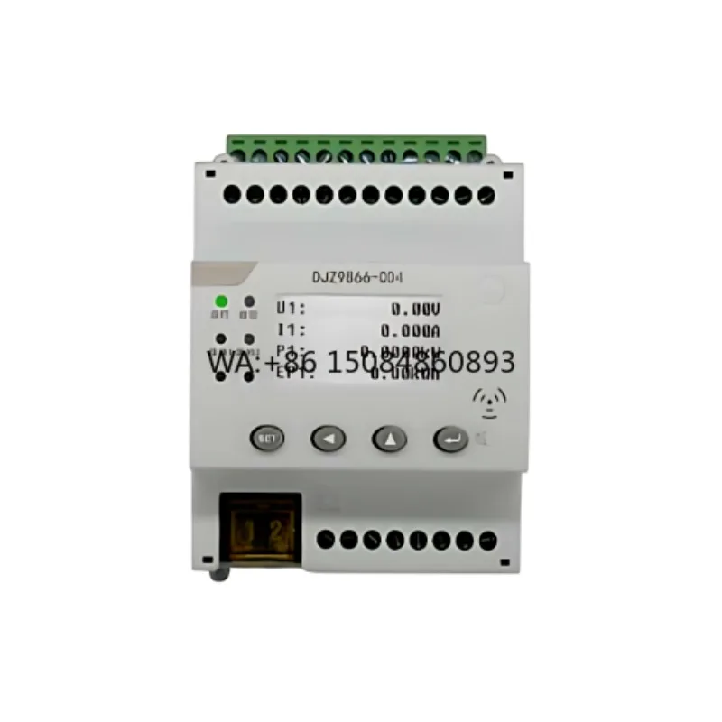 

HOKO DJZ9866 DC Power Meter LCD Display Rail Mounted Multifunction Digital Energy Analyzer RS485 Modbus Solar Monitoring Power