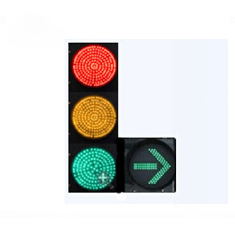 Lumière de signalisation de trafic LED tricolore étanche, éclairage d'allée, rouge, vert, AC, 220V DC, 12V, 300mm, LLM