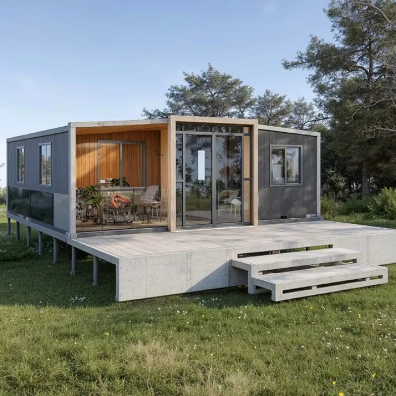 Quick Build Double Wing Folding Room Container House for Movable Field Research and Exploration Units