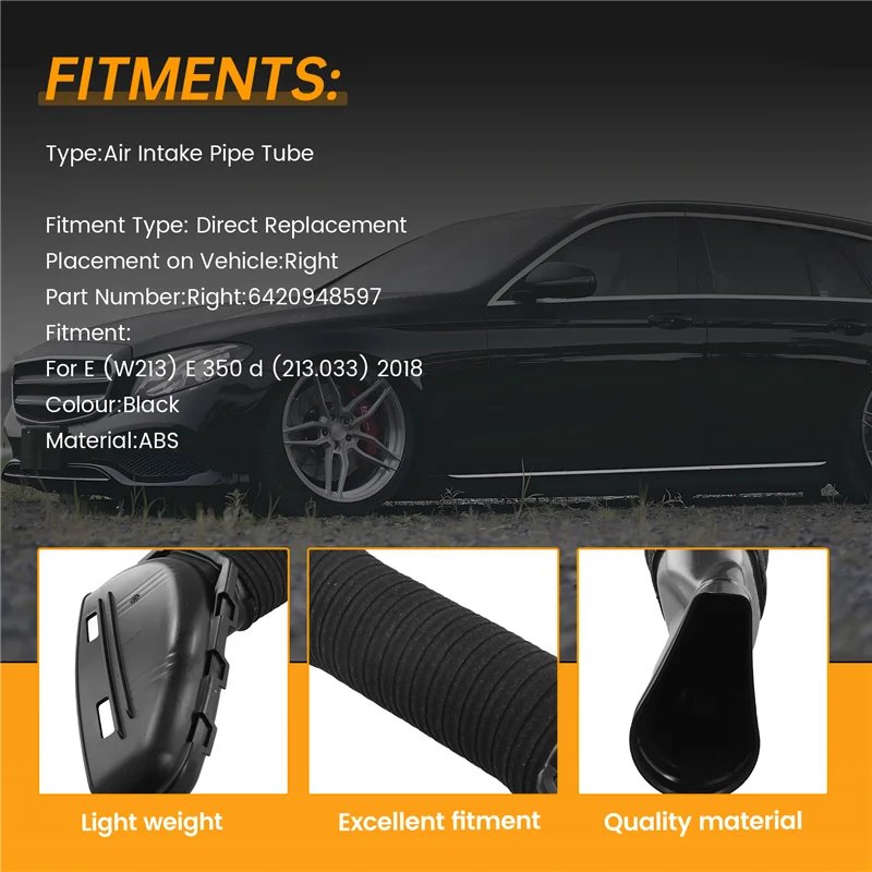 

A33K-Car Air Intake Pipe Tube For Benz W213 E350d 2018