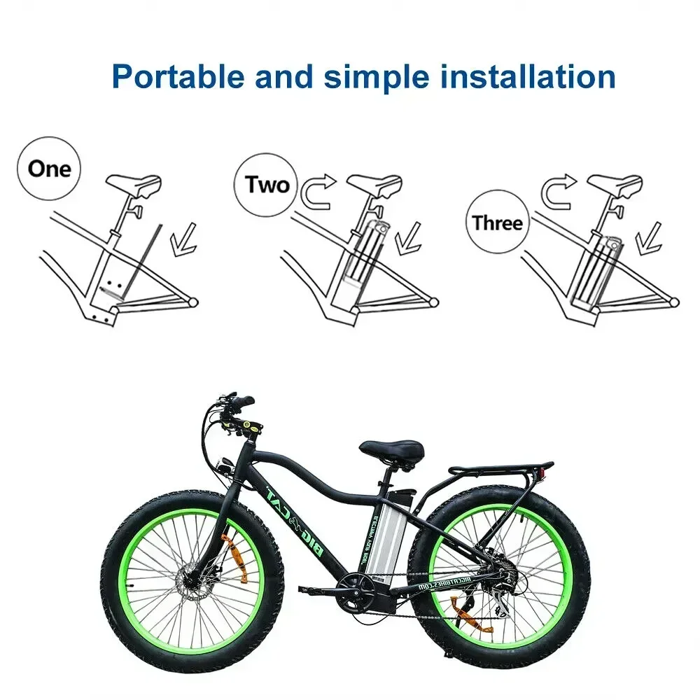 Silver Fish Lithium-Akku 48V 15Ah 20Ah mit integriertem BMS E-Bike-Akku 350W 500W 750W 800W 1000W Ersatzakku für Elektrofahrrad-Motor mit 54,6V Ladegerät – Detail 11