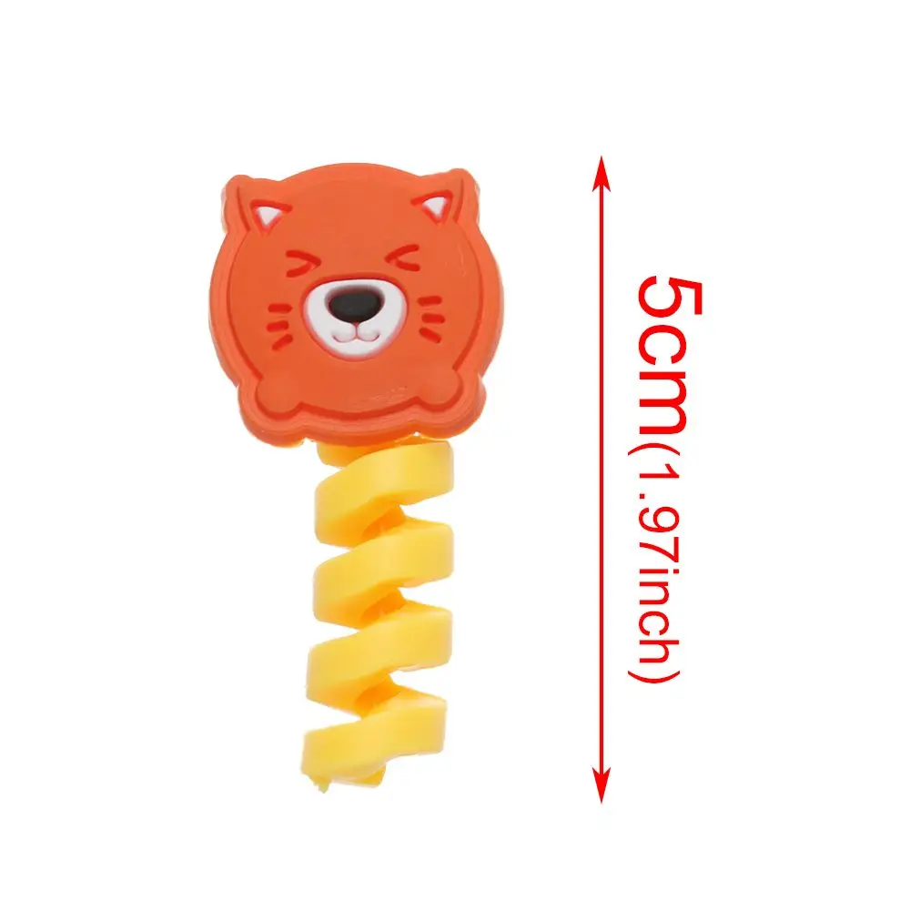 Cartoon USB Winder Cover Charging Cable Cover Wire Cord Protectors Data Line Protector Tube Cable