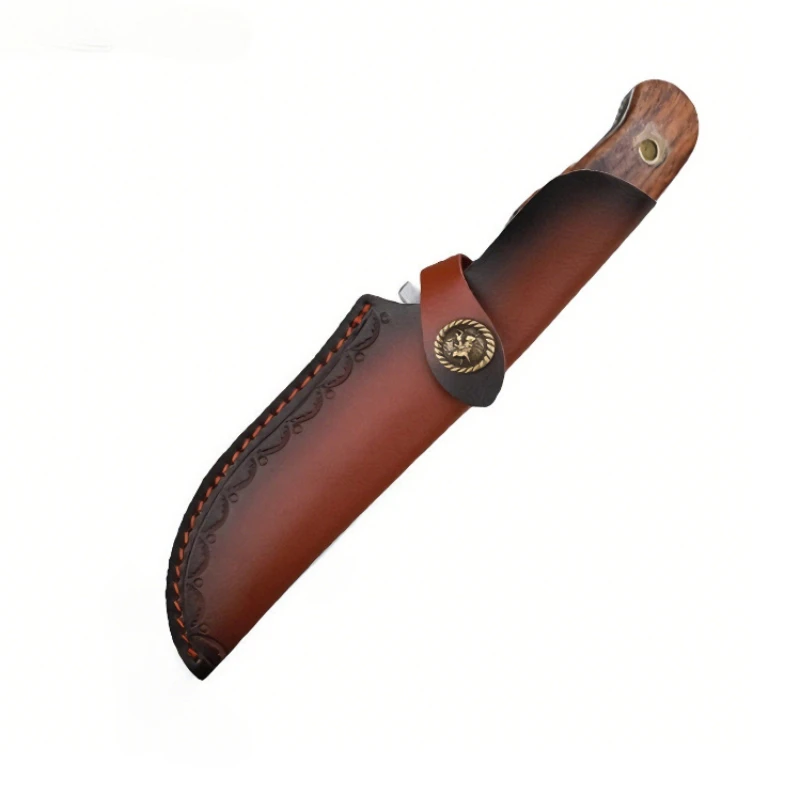 Split Genuine Leather Universal Sheath Outdoor Wilderness Survival Camping Protective Knife Storage Pouch