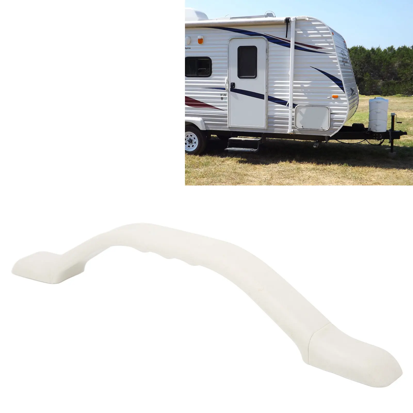Boat Grab Rail Entry Door Assist Bar 280mm 11in Door Assist Handle Entry Safety Grab Bar Anti Slip for Boat Marine Automobile RV