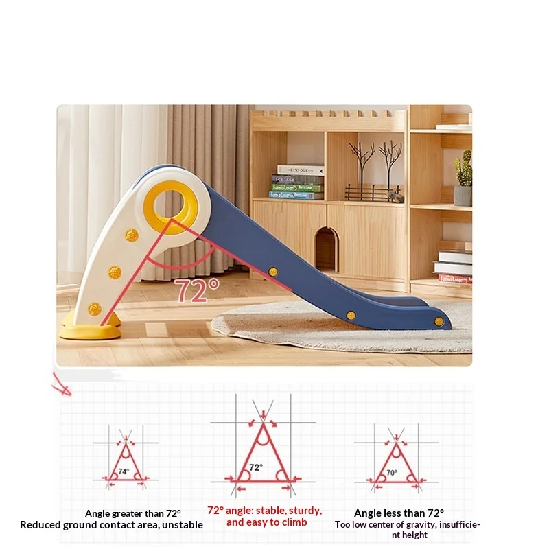 

Toddler Baby Indoor Outdoor Slide Playset Foldable Portable Compact Home Backyard Long Safe Non Slip Escorregador Slides